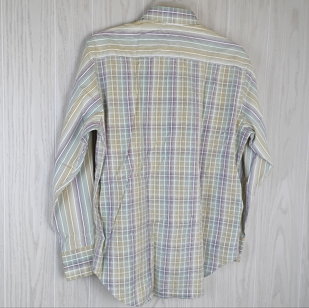 Robert Graham Button Down Medium Stripped With Ac… - image 7